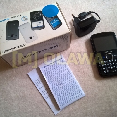 telefon ALCATEL one touch 815D na dwie karty SIM słuchawki ładowarka usb kabel