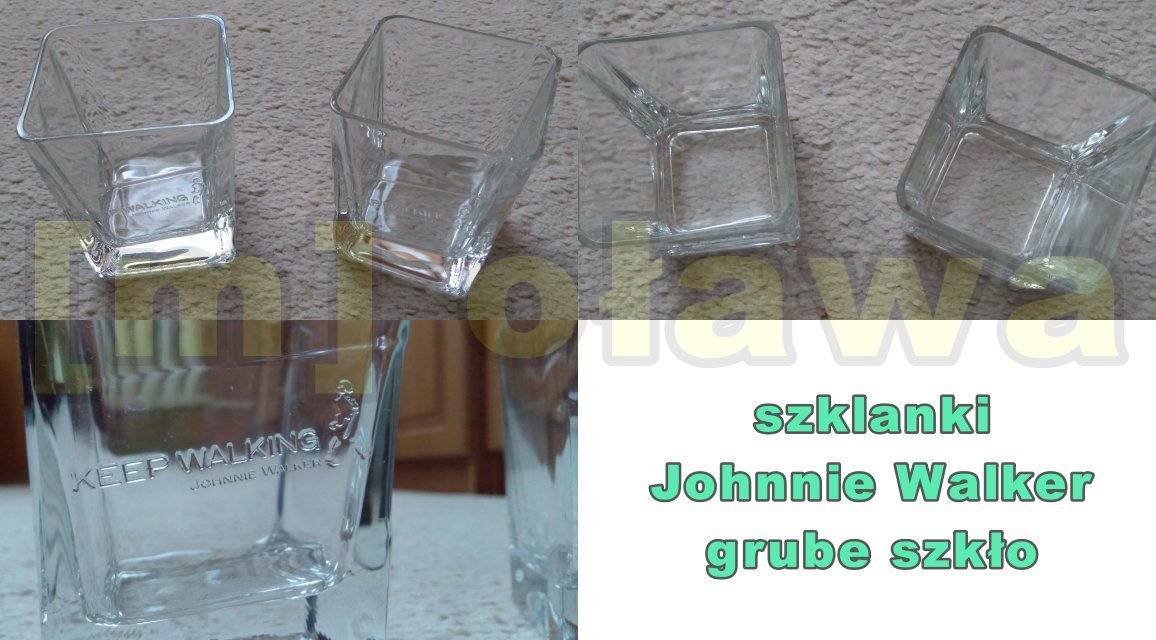 ładne szklanki Johnnie Walker i Famous Grouse drinki napoje soki alkohole