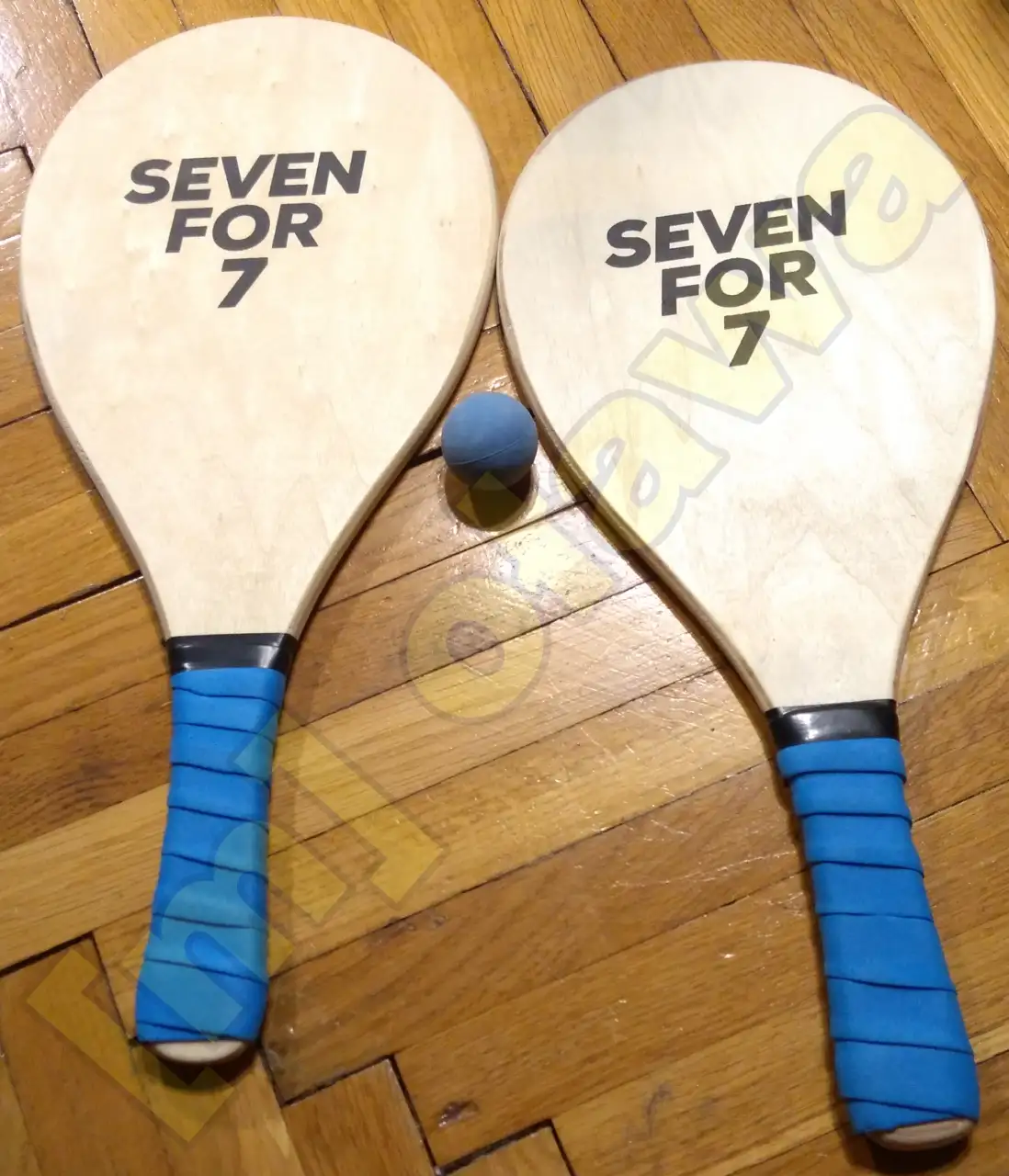drewniane rakietki plażowe seven for 7 z piłeczką + gratis
