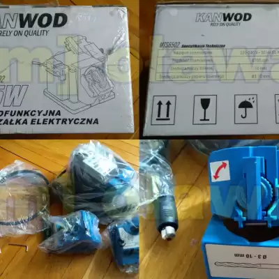 Ostrzałka do noży nożyczek wierteł dłut końcówka do frezów 65W pełen zestaw