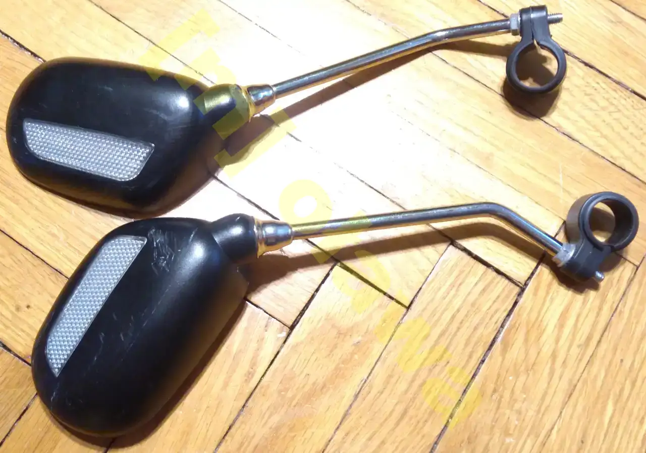 Lusterka rowerowe z odblaskiem, komplet 2 sztuki - lewe i prawe