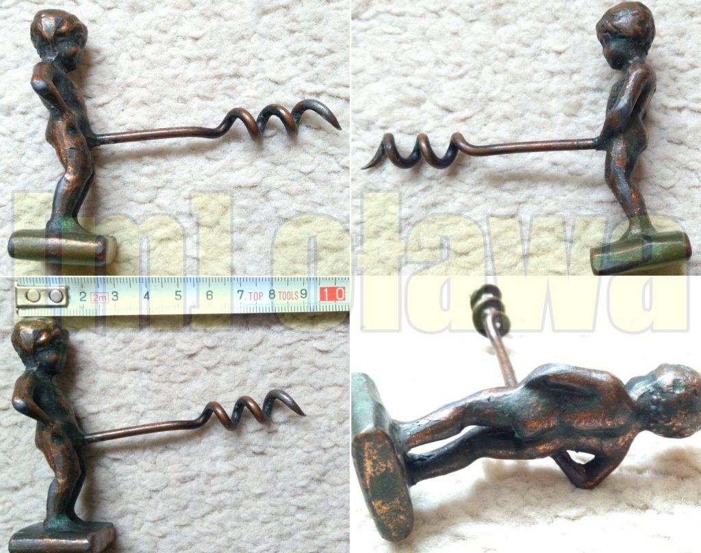 korkociąg do otwierania wina itp. chłopiec z Brukseli