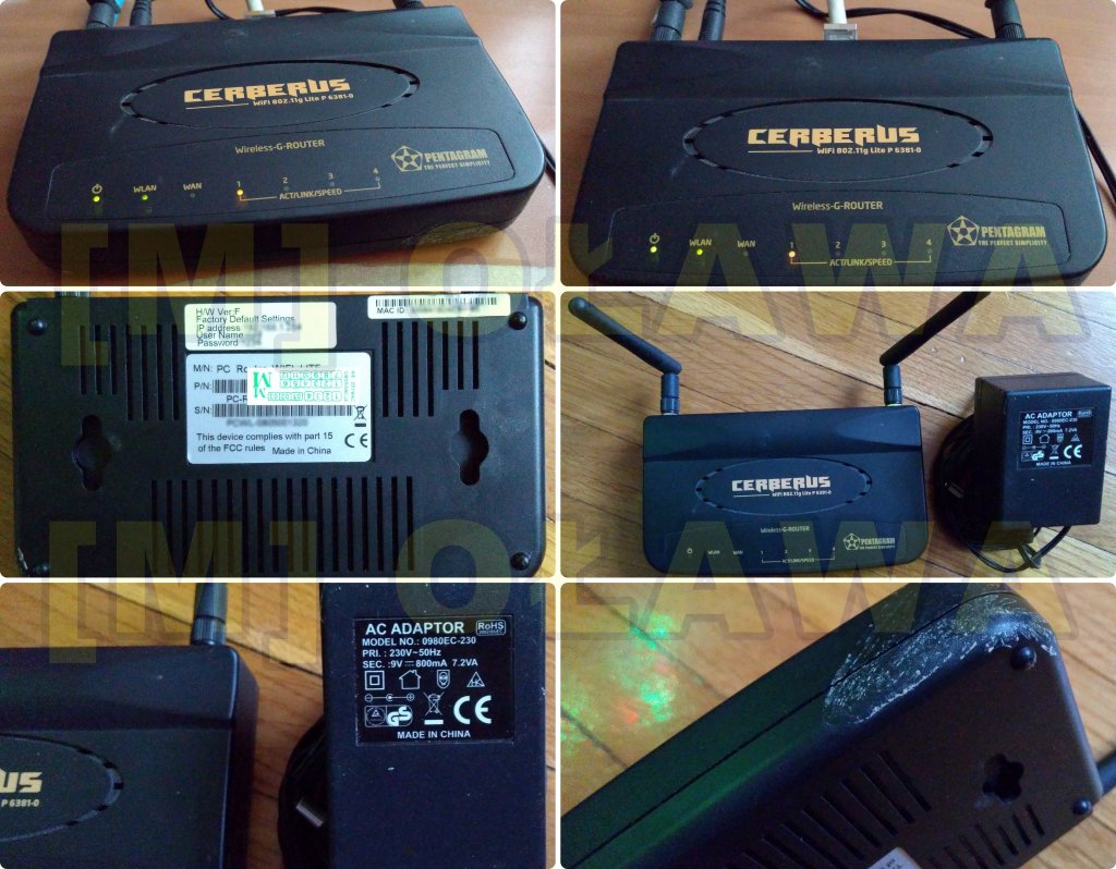 router CERBERUS Lite P 6381 odkręcane anteny ruter wifi WDS WISP