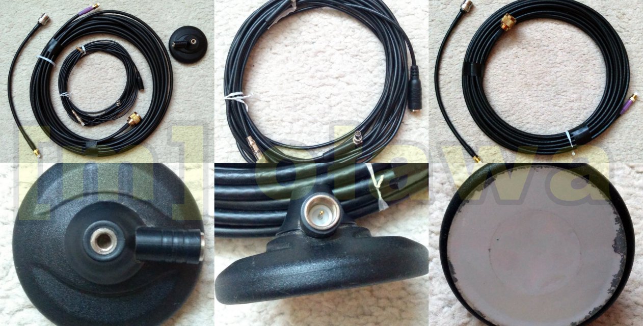 antena GSM długa 125 cm dobry zasięg do modemów full zestaw kabli SMA