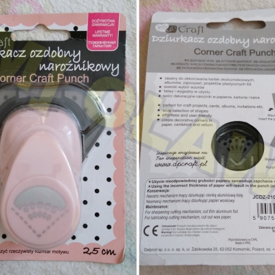 nowy dziurkacz ozdobny narożnikowy 2,5 cm dekoracja kartek zaproszeń zdjęć