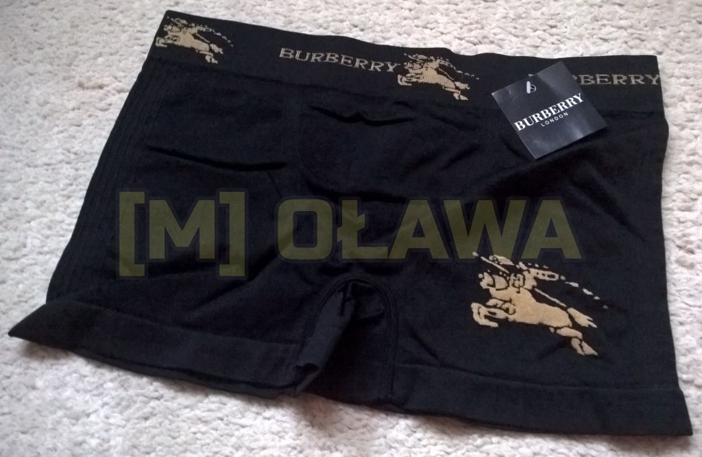 bokserki męskie burberry majtki bielizna męska london czarne