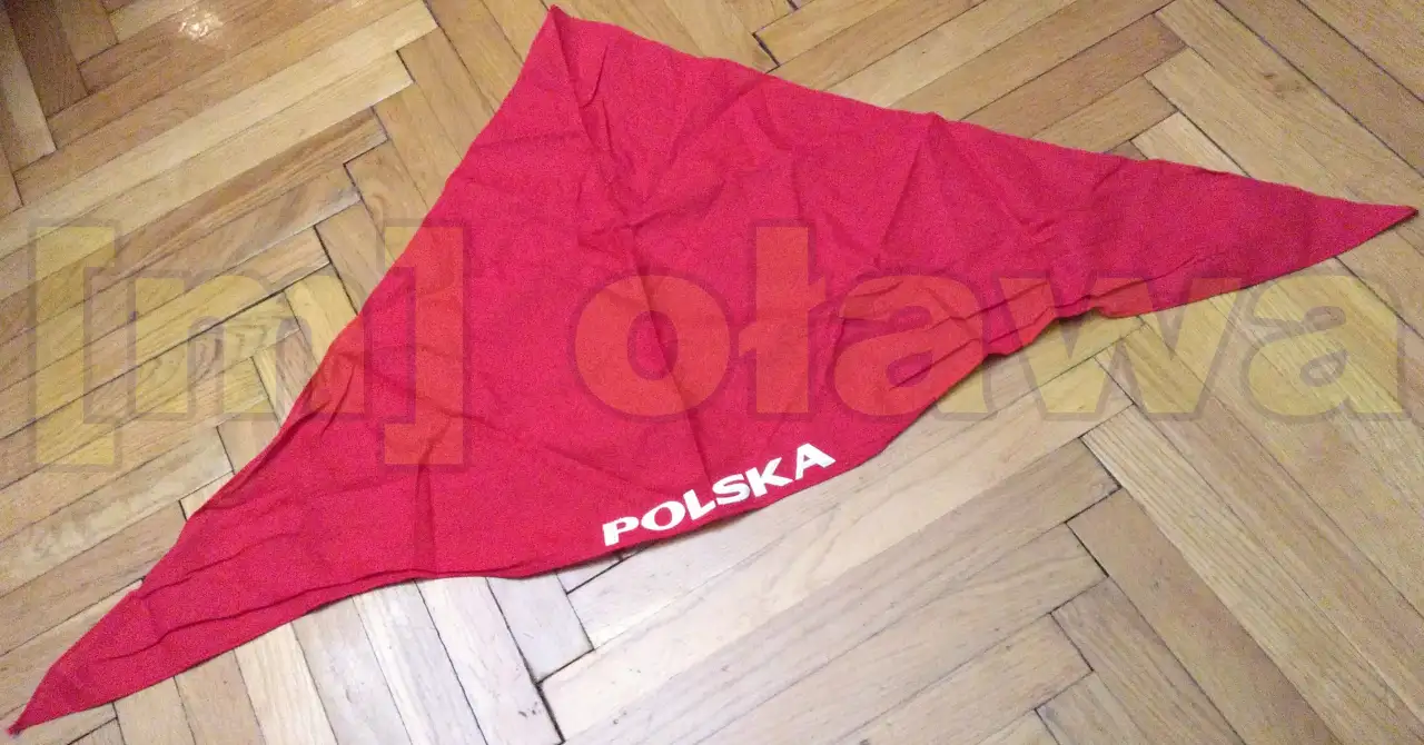 chusta bandana bandamka bandama czerwona POLSKA