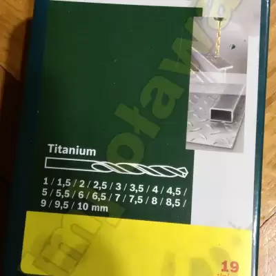 zestaw 19 wierteł BOSCH do metalu HSS-TIN metalowe opakowanie