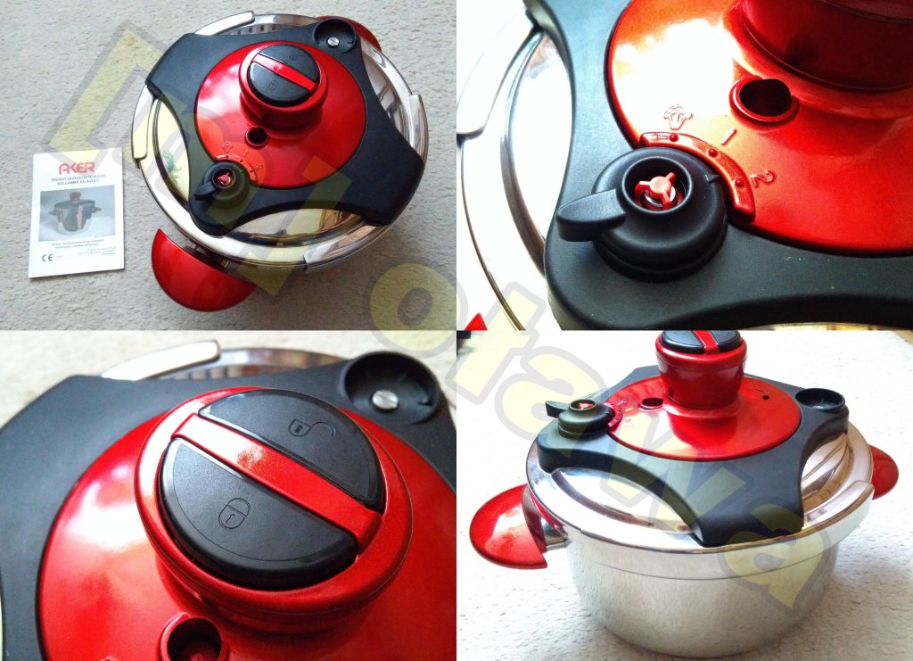 szybkowar AKER dobry stan ze stali nierdzewnej każdy rodzaj kuchenki