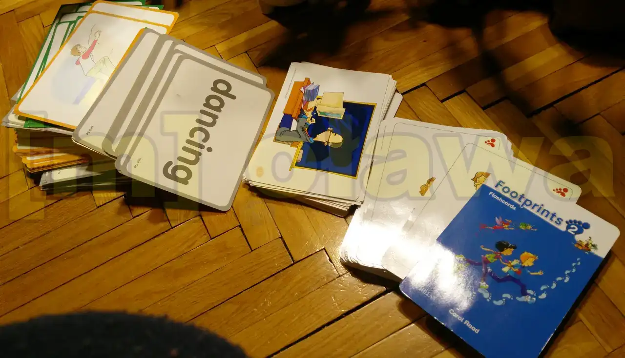 506 dużych kart obrazkowo-tekstowych do nauki angielskiego flashcards